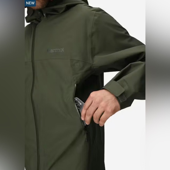 $195 MSRP NWT Marmot Men's Minimalist Pertex® Rain Jacket size medium - Picture 4 of 10
